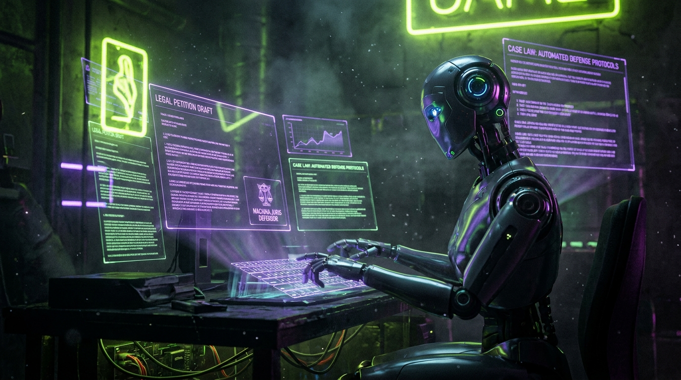 Robô digitando a peça